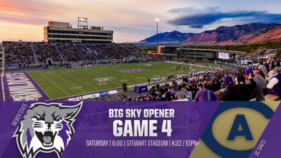 The Wildcats open Big Sky play against UC Davis on Sept. 25 at Stewart Stadium. Photo credit: Weber State Athletics