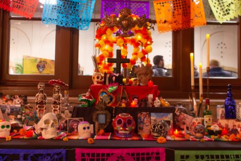 One of the altars set up for Dia De Los Muertos at the Union station in Ogden. (Kennedy Robins/ The Signpost) Photo credit: Kennedy Robins