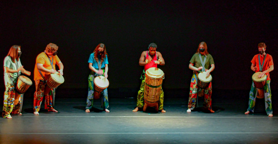 Orchesis Dance at Weber State University presents a dance adopting African culture. (Nikki Dorber/The Signpost)