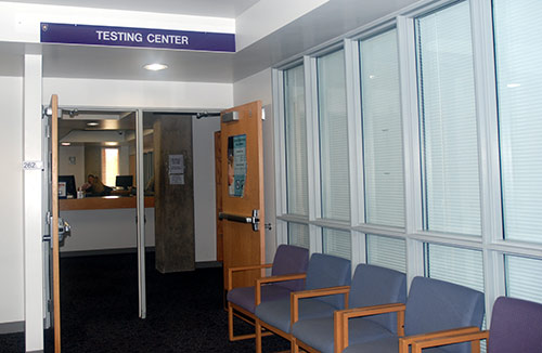 Testing center located in the Student Services Building at Weber State Universitys main campus. Photo credit: Weber State University