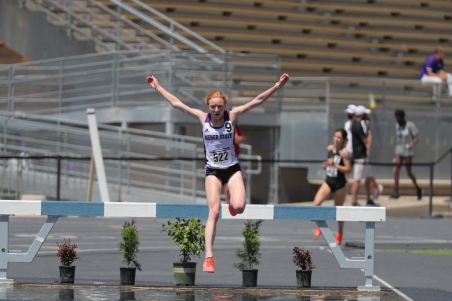 Summer Allen won the 2013 individual Big Sky Conference Championship and took second place at the BYU Robinson Invitational steeplechase event in 2017. (Weber State Athletics)