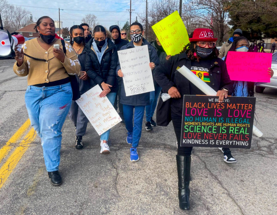 A march supporting Martin Luther King Jr.s dream of equality took place on Jan. 17 in Ogden, Utah. (Nikki Dorber/The Signpost)