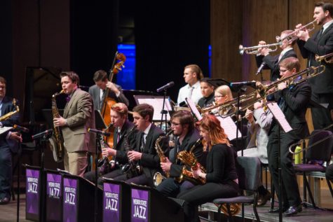Weber States Jazz band performs at the Concerto Night in 2014. Photo credit: Signpost Archives