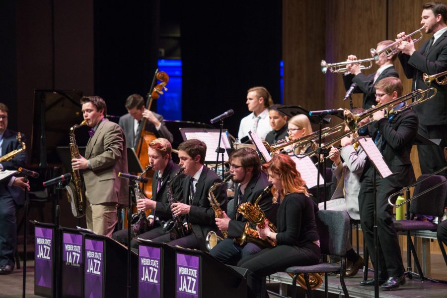 Weber States Jazz band performs at the Concerto Night in 2014. Photo credit: Signpost Archives