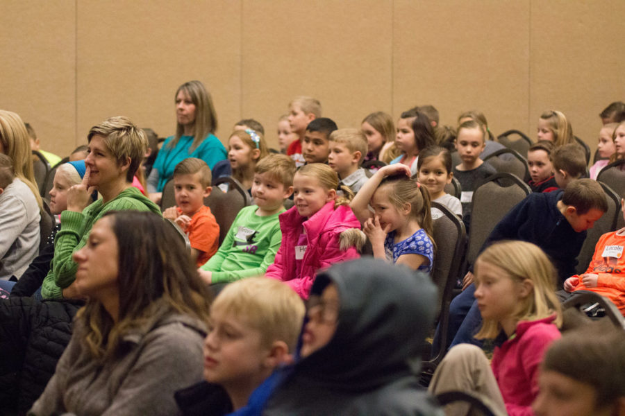 Children attend the Weber State University Storytelling Festival in March 2017. Photo credit: Signpost Archives