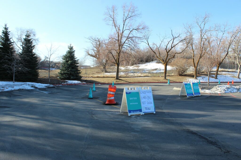 The entrance is clearly placed with signs confirming students they are in the right place.  (Camryn Johnson/ The Signpost)