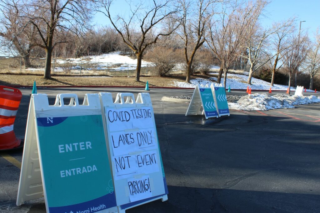 While testing is going on, event parking is placed on hold for accessibility. (Camryn Johnson/ The Signpost)