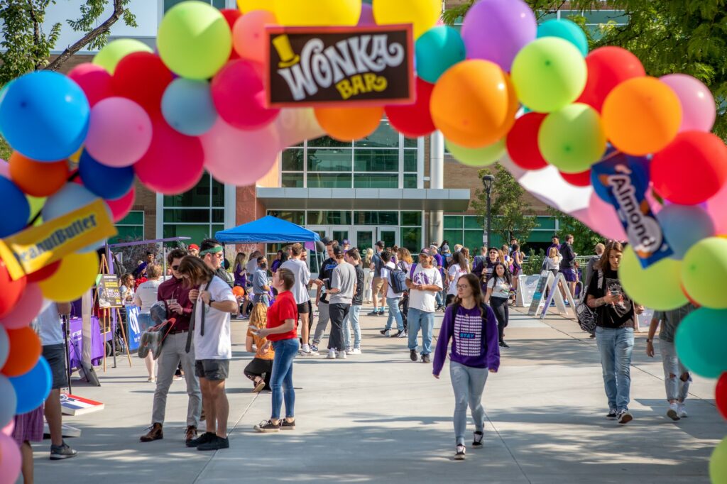 Weber State University students and community members attend the 2021 Block Party on September 3, 2021. (Weber State University)