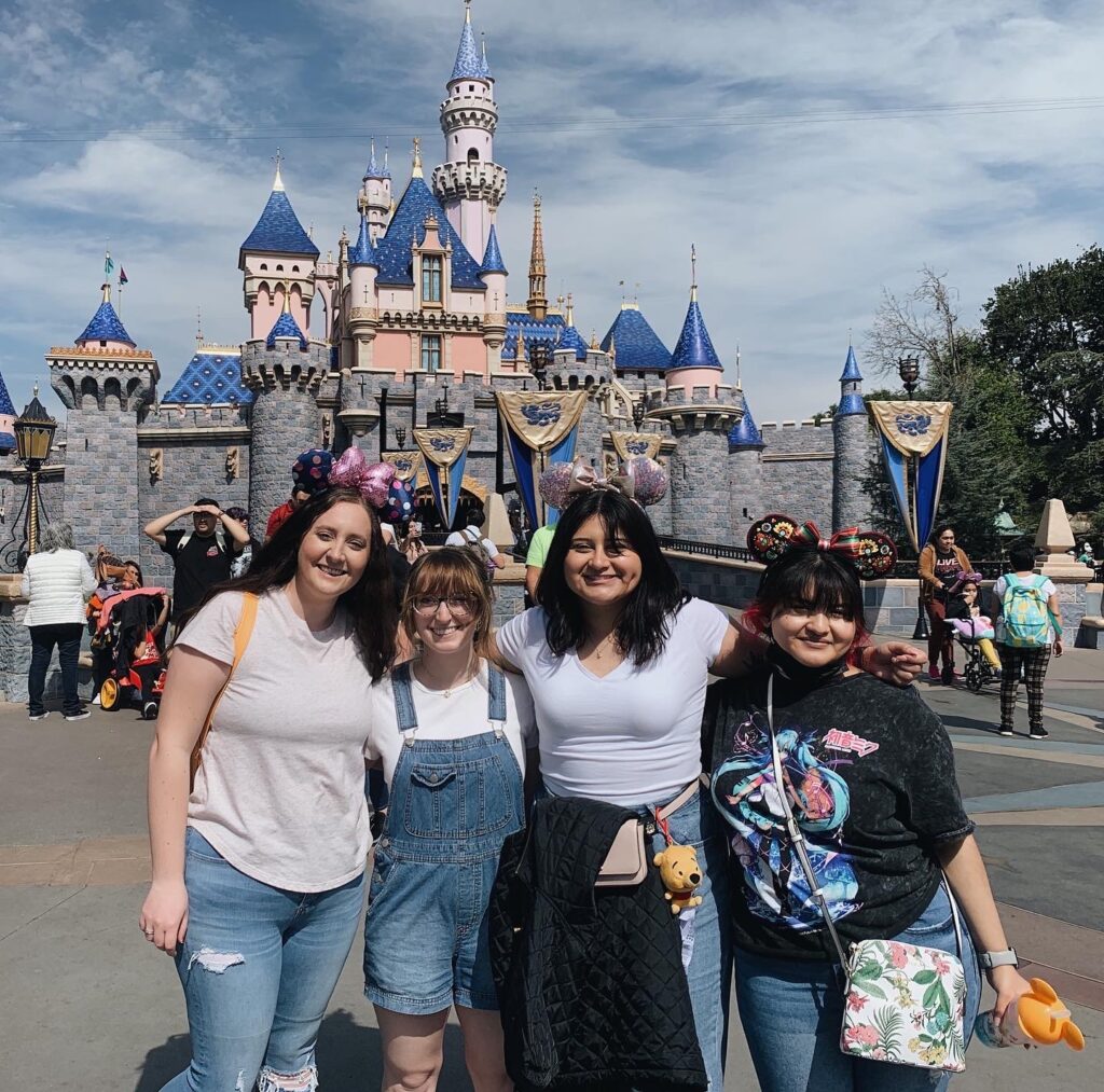 Landaverde with Marisa Nelson, Breanna Hart and Alexandrea Bonilla to Disneyland.
