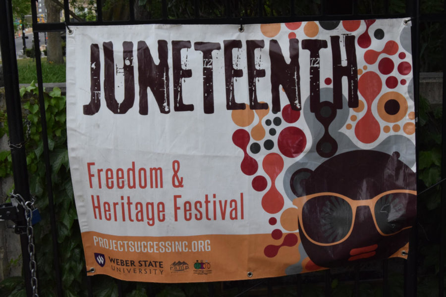 The main poster of the Juneteenth event.
