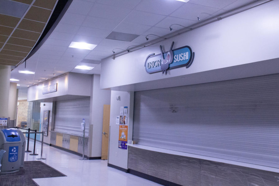 Union Sushi and Waldo's Grill located in the Shepherd Union building.