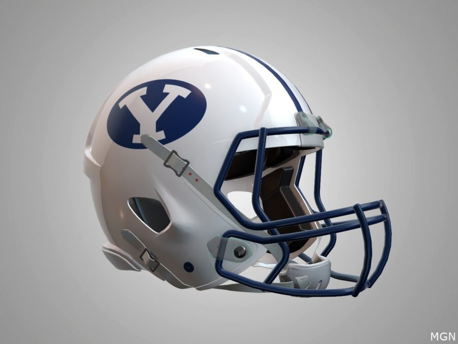 The+BYU+football+helmet.+%28MGN%29