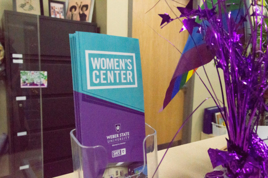 A pamphlet that talks about the Womens Center. (Kennedy Camarena/ The Signpost)