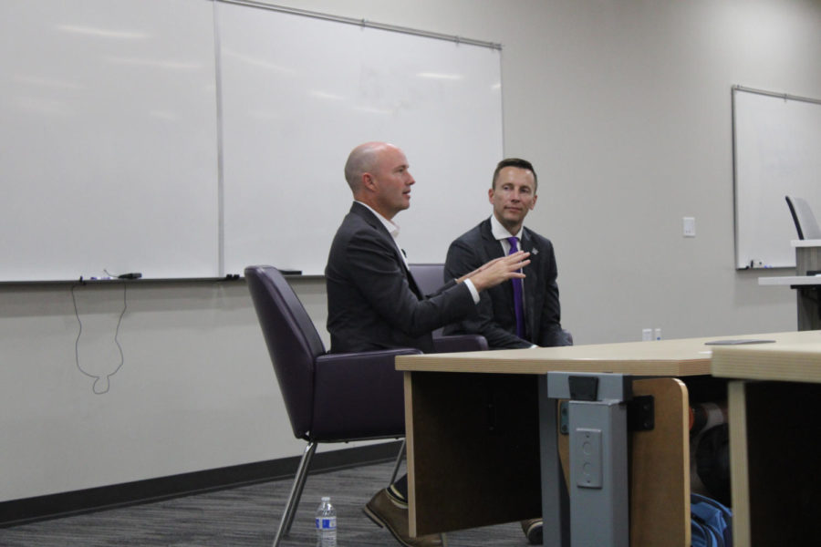 Gov.+Cox+addressed+issues+pertaining+to+growth+in+Utah%2C+transportation%2C+the+current+housing+crisis+and+other+concerns+brought+up+by+students.