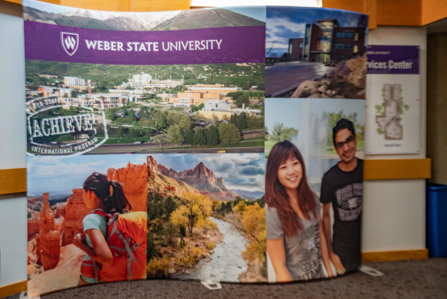 Weber State University International Program display.