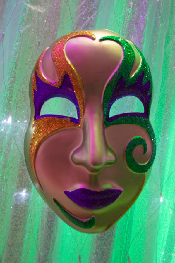 Mardi Gras mask for the photoshoot station.