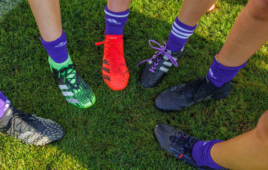The WSU soccer players cleats. (Weber State Athletics)