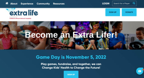 Extra Life is the foundation the charity event is raising money for. Gamers and their groups can sign up through them to raise money for the charity.