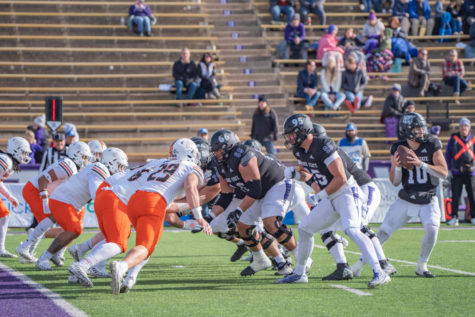 Weber State against Idaho State at their football game on Nov. 12.