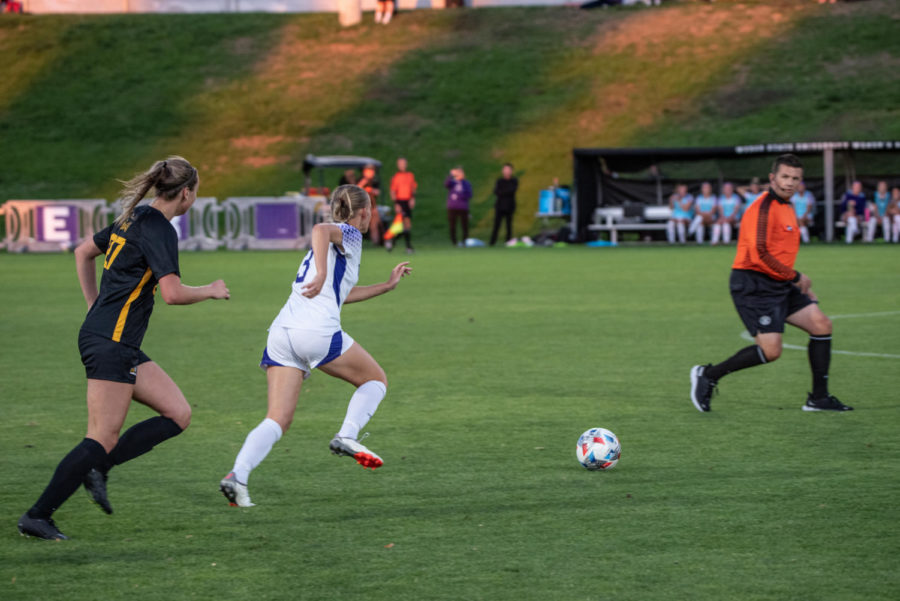 Olivia Tucker from the Weber States soccer team running for the ball during the game against Idaho on Sept. 20.