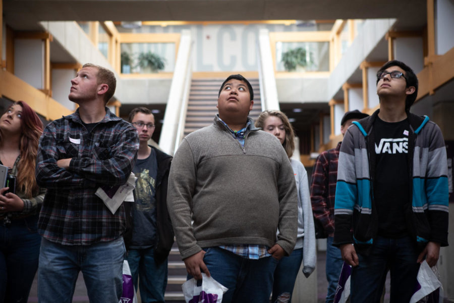 New students attending an orientation of the Weber State campus.