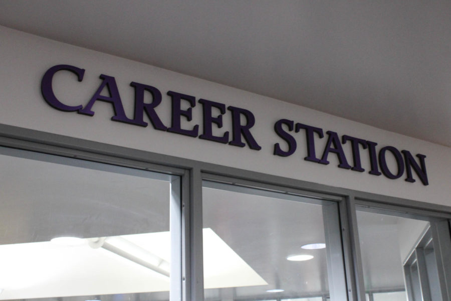 The Career Station located inside of the Career Services office.