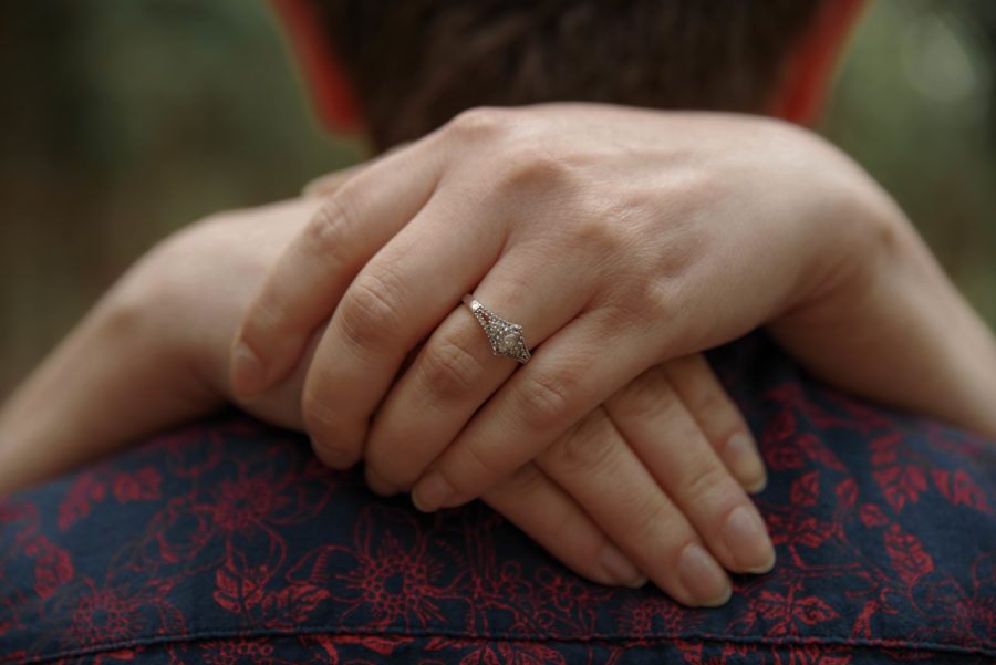 Photo from an engagement photoshoot, photo taken by Sara Staker.