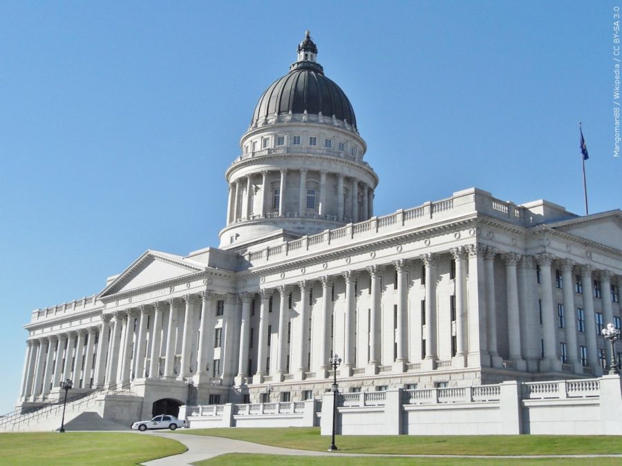 The Utah State capitol building where the legislation session is currently coming to an end.