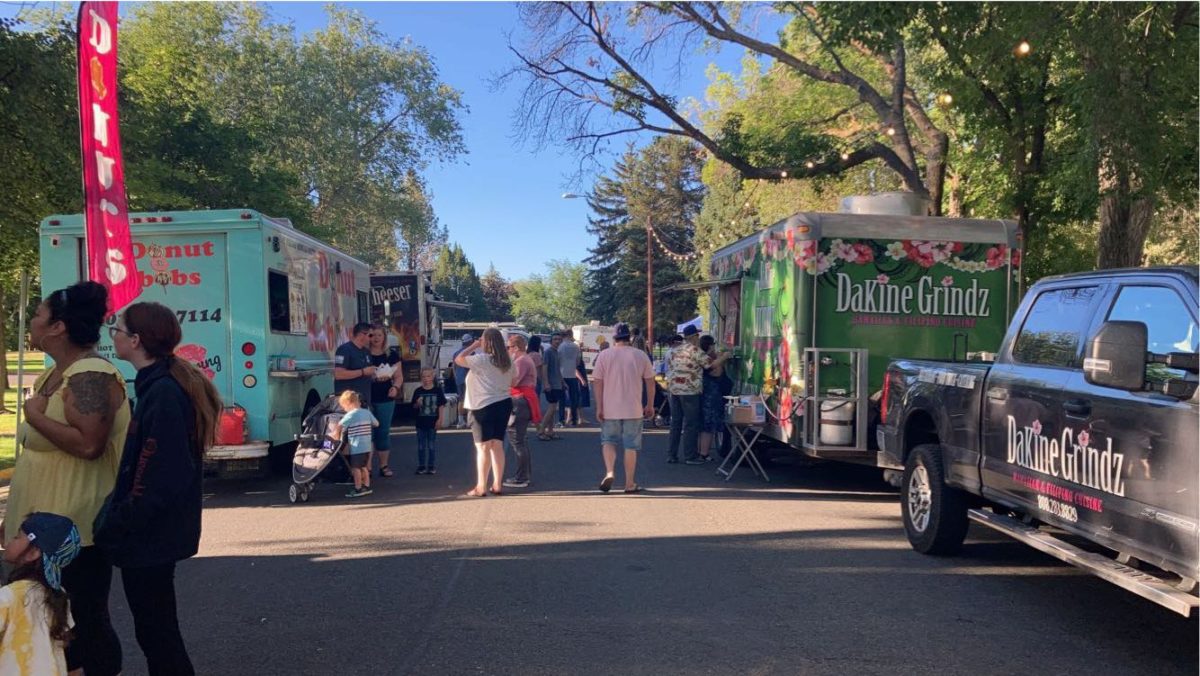 A wide variety of snacks and meals were available through the food trucks
