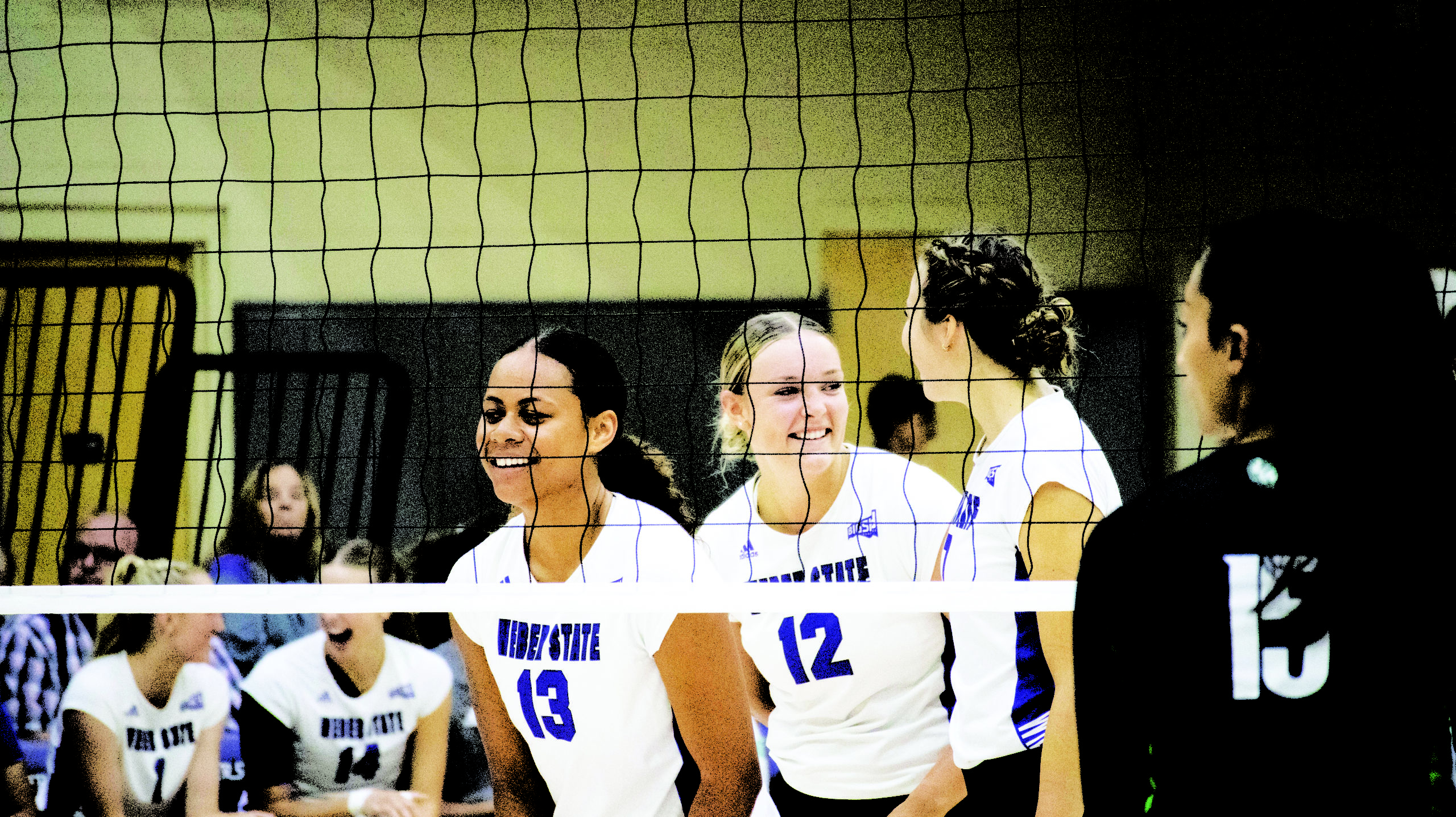 Team smiles after scoring a point. (AJ Handley/ The Signpost)