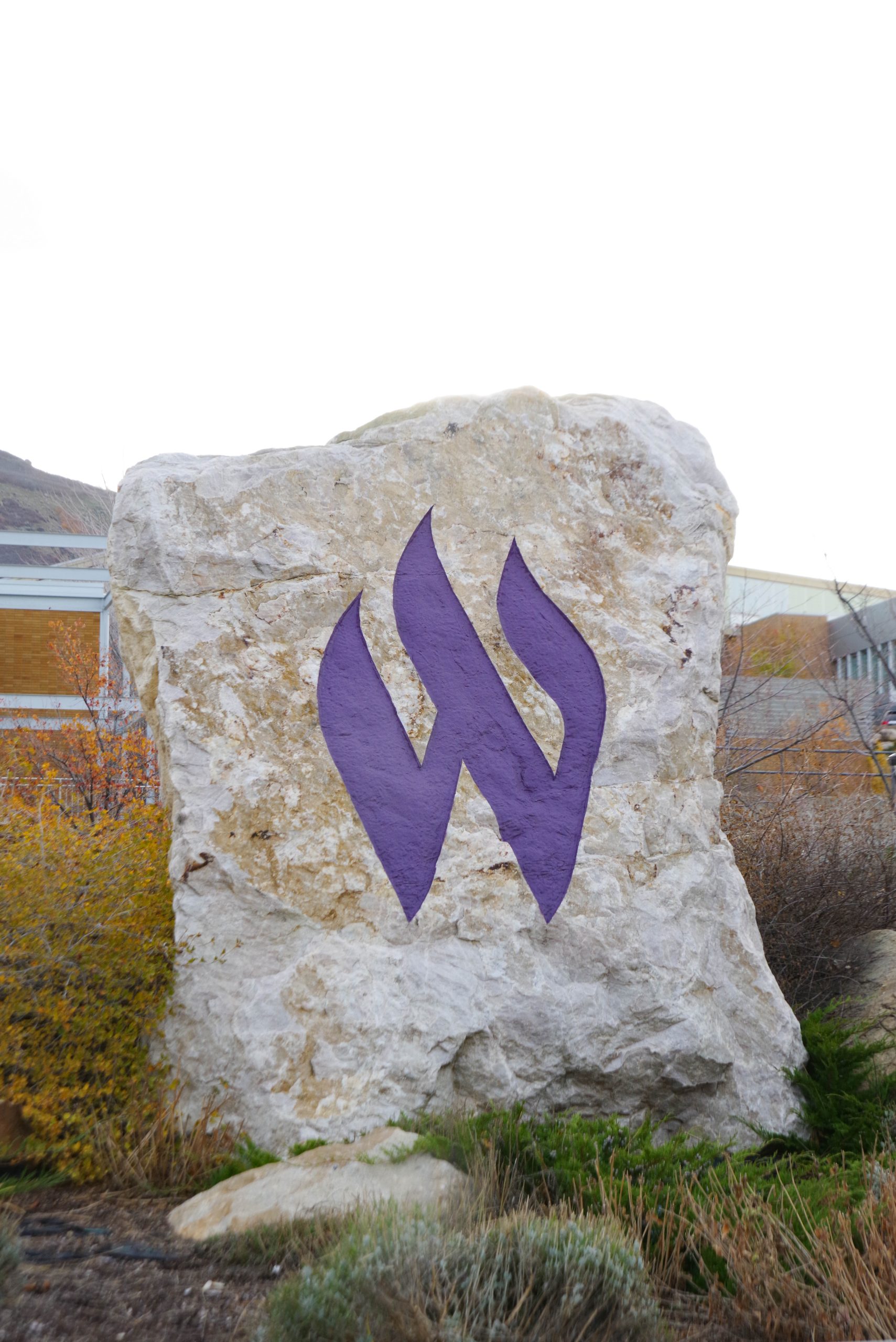 The W rock at Weber State.
