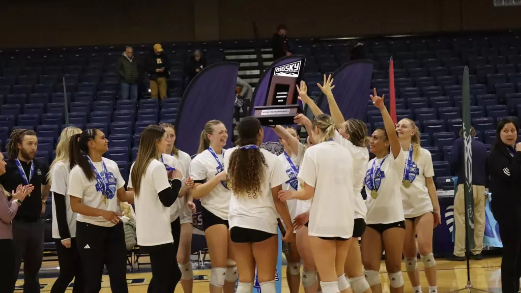The Weber State University Volleyball team wins the Big Sky tournament.