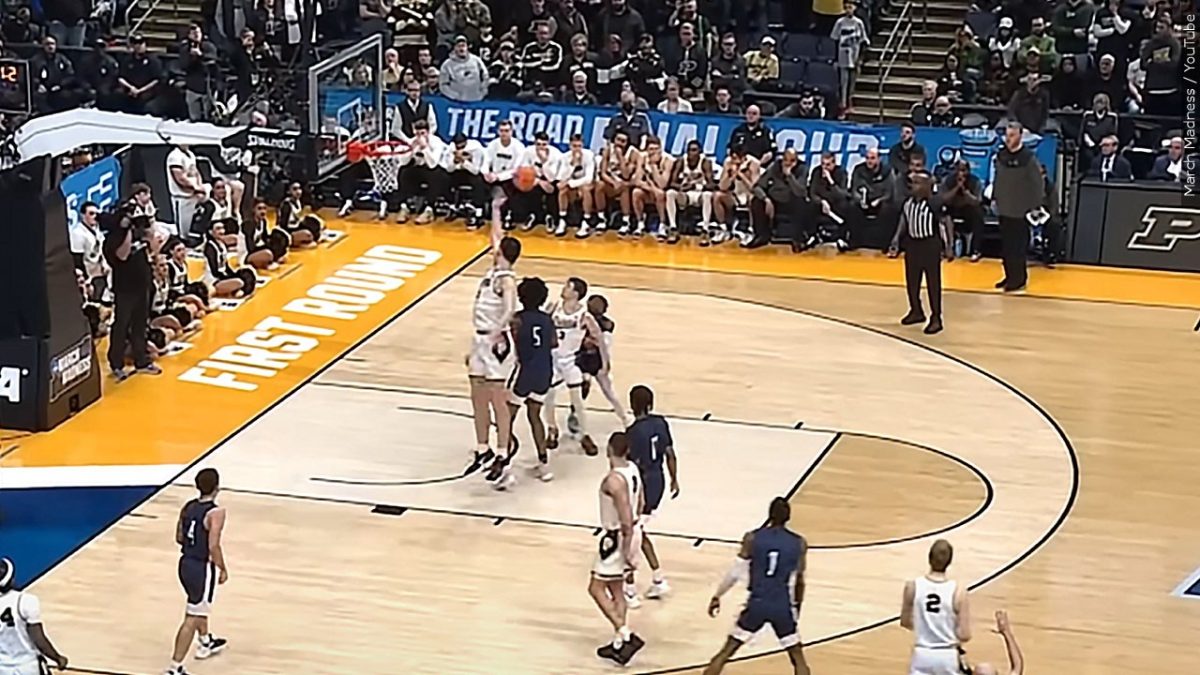 FDU verses Purdue in basketball for March Madness Championship.