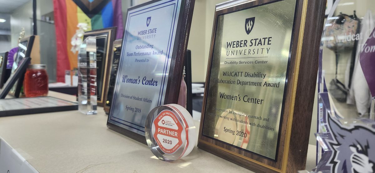 Awards won by Weber States Womens Center. 