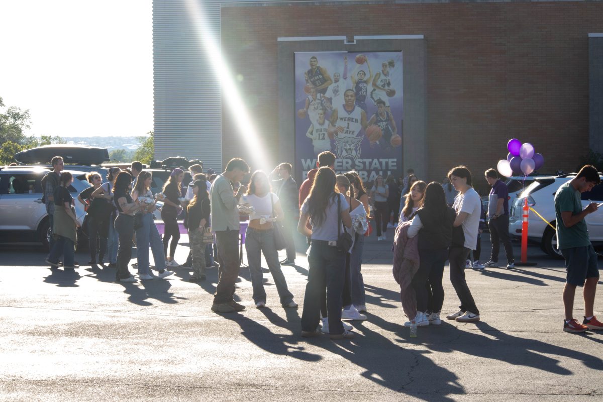 Dozens of fans partook in the tailgate party outside the ice sheet.(AJ handley/ The Signpost)