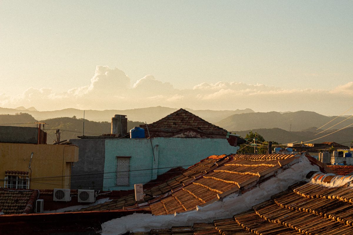 A photo of Cuba used on the front cover of "Off the Record"