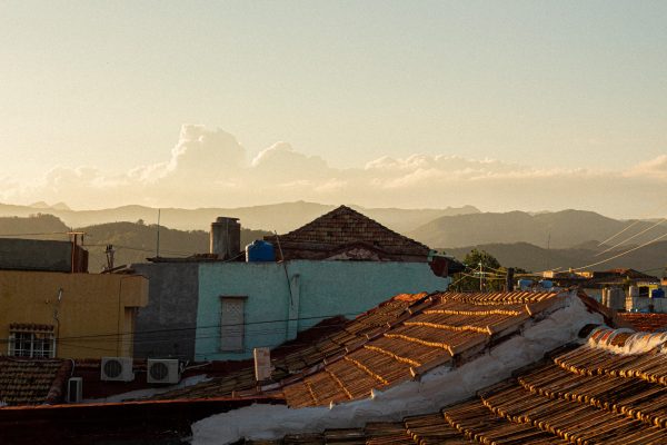 A photo of Cuba used on the front cover of "Off the Record"