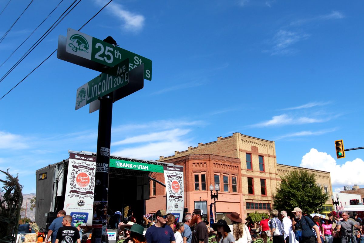 The Harvest Moon Celebration takes place on the Historic 25th Street in Ogden, UT.