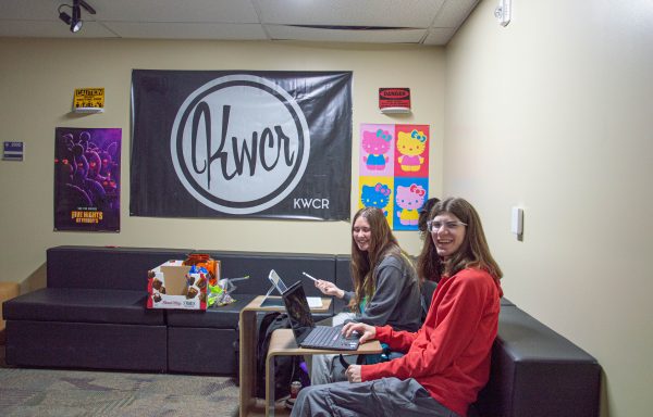 Collin Ellsworth and Kennedy Wixon is working at the KWCR office