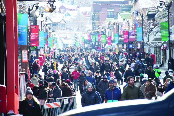 Thousands of patrons from around the world flock to Park City every year to attend the festival. (AJ Handley).//