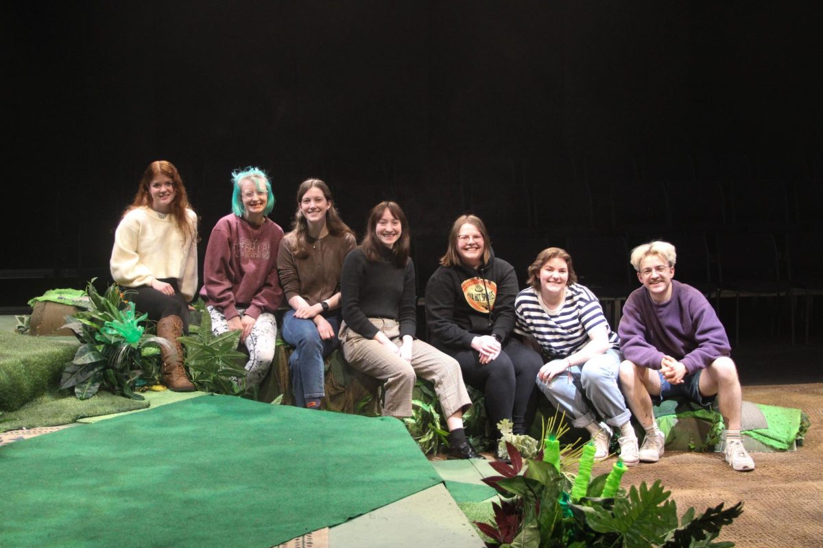 The staff behind the production of the Spring 2024 production, 'The Amphibians' that was shown in the Weber State University Eccles Theater.// El equipo en cargo de la producción 2024 de "The Amphibians" que ocurrio en el Eccles Theater de la Universidad de Weber State.