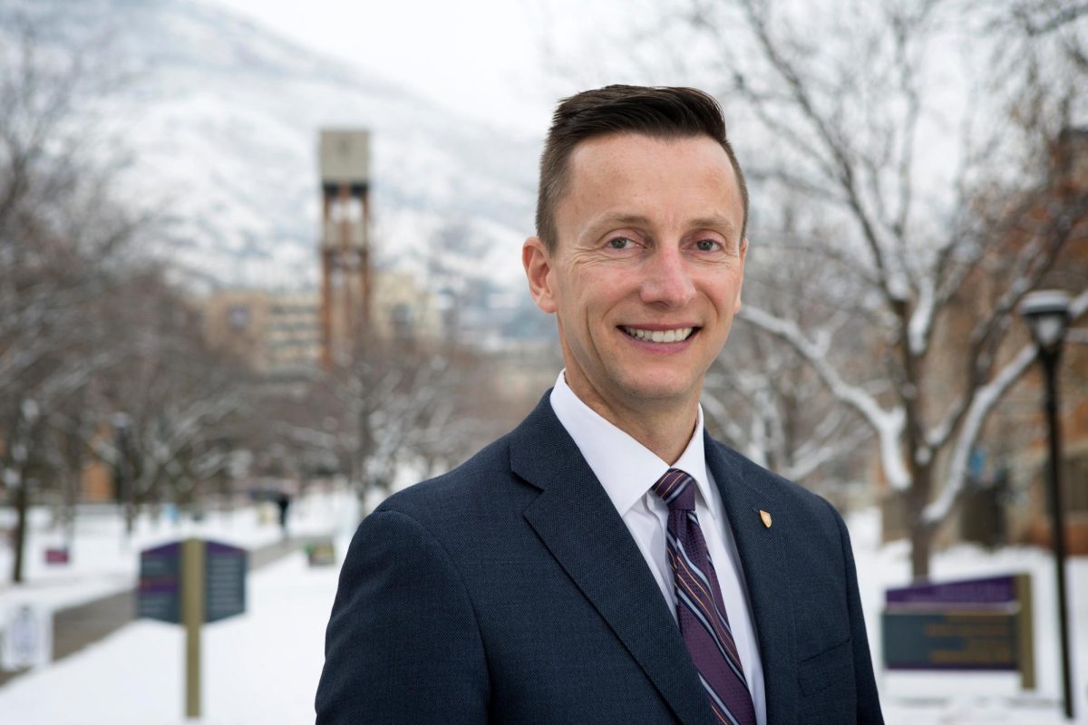 A photo of Weber State University president, Brad Mortensen. Taken Dec. 2018. // Una foto del rector de la Universidad de Weber State, Brad Mortensen. Tomada en diciembre de 2018.