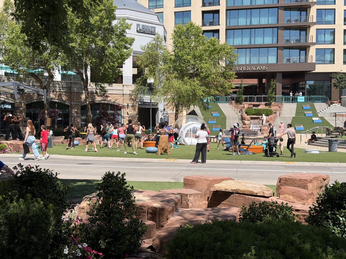 Participants at the Salt Lake Juneteenth Festival engage in outdoor activities at The Gateway on June 19, 2026.